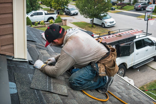 Professional Roofing technician working in Joliet, IL